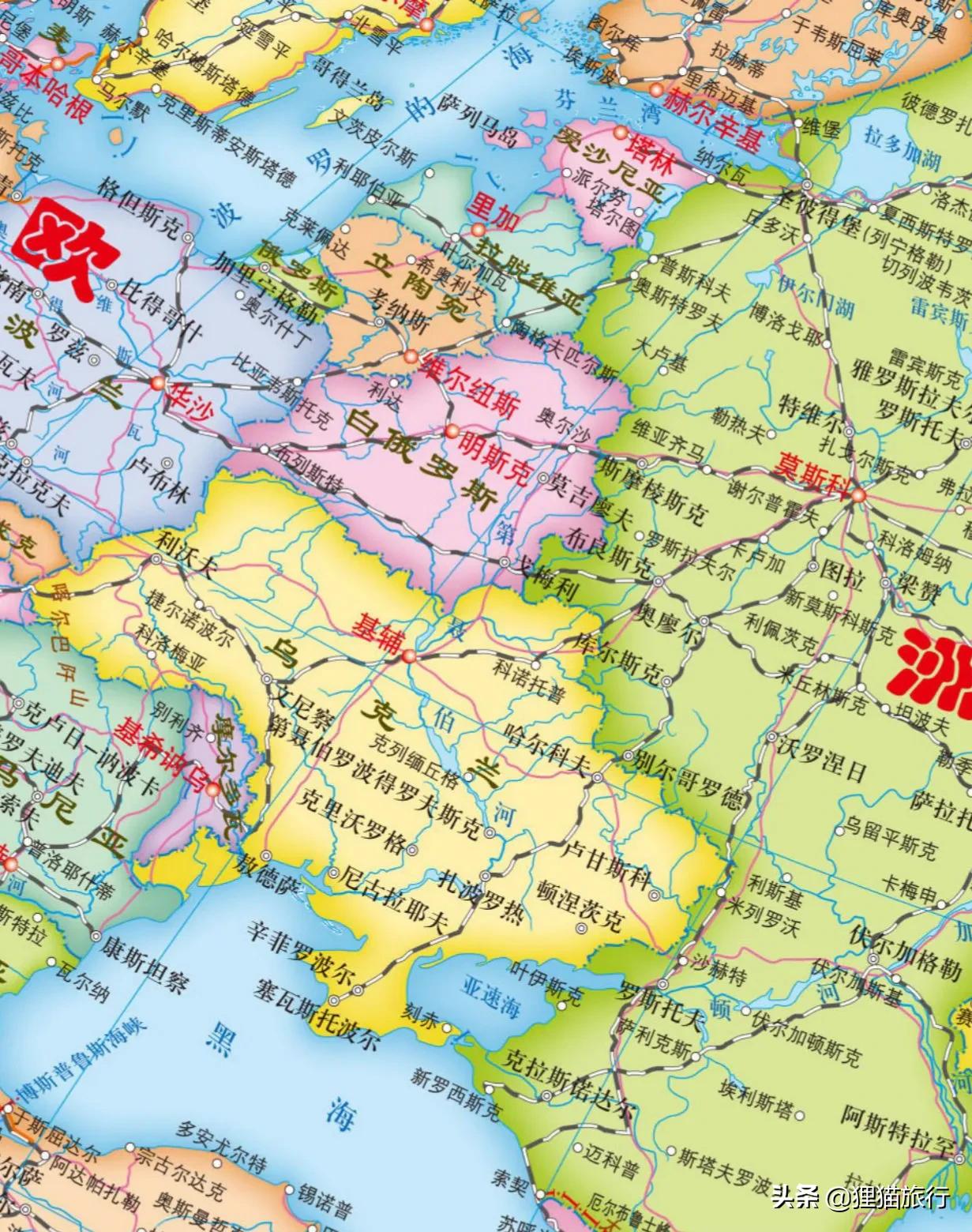 欧洲面积最大的国家排名前十,欧洲国家面积排行榜(附2022年最新排名前十榜单)