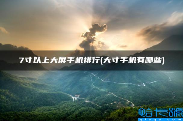 7寸以上大屏手机排行,大寸手机有哪些(附2022年最新排名前十榜单)