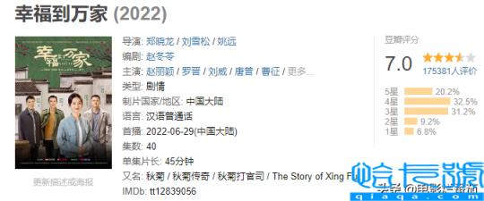 2022电视剧排行榜前十名豆瓣,2022年古装电视剧排行榜(附2022年最新排名前十榜单)